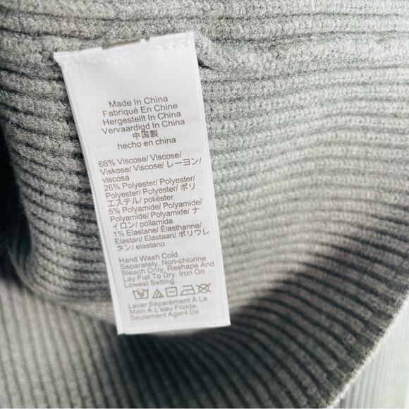 NWT J. Crew Gray Raglan Fitted-Waist Ribbed Crewneck Sweater XL BX110 New - Picture 10 of 14